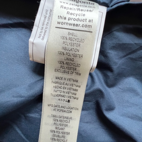 Patagonia Nano Puff Diamond Quilt Jacket, XL, Navy - Picture 7 of 7